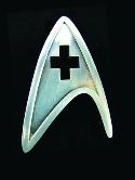 STAR TREK STARFLEET MEDICAL DIVISION BADGE