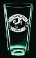 HOBBIT PRANCING PONY ETCHED PINT GLASS