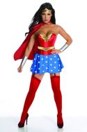 WONDER WOMAN CORSETTED COSTUME LG