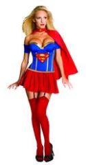 SUPERGIRL CORSETTED COSTUME MED