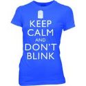 DOCTOR WHO KEEP CALM AND DONT BLINK JRS T/S SM