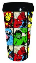 MARVEL CHARACTERS 16OZ TRAVEL MUG W/LID