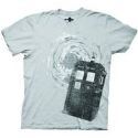 DOCTOR WHO WHITE TARDIS WHITE T/S MED