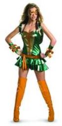 TMNT MICHAELANGELO SASSY DLX COSTUME LG