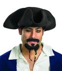 POTC PIRATES HAT W/MOUSTACHE & GOATEE