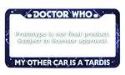 DOCTOR WHO OTHER CAR TARDIS LICENSE PLATE FRAME