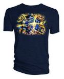 DOCTOR WHO VAN GOGH TARDIS BLK T/S SM