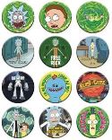 RICK AND MORTY 1-1/4IN 144 PIECE BUTTON ASST