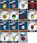 MARVEL COMICS 50 PIECE ENAMEL PIN ASST