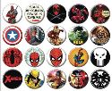 MARVEL COMICS 144PC BUTTON ASST