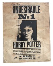 HARRY POTTER NUMBER ONE UNDESIRABLE 12X16 TIN SIGN