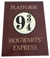 HARRY POTTER PLATFORM 9-3/4 12X16 TIN SIGN