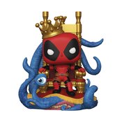 POP DELUXE MARVEL HEROES KING DEADPOOL ON THRONE PX VIN FIG