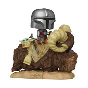 POP DELUXE MANDALORIAN ON BANTHA W/ CHILD VIN FIG