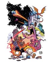 FCBD 2021 COMM ARTIST YOUNG BLUE T/S MED