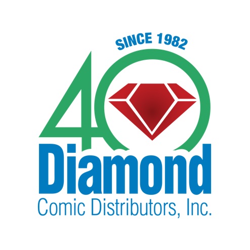Diamond Comic Distributor's 40th anniversary logo 